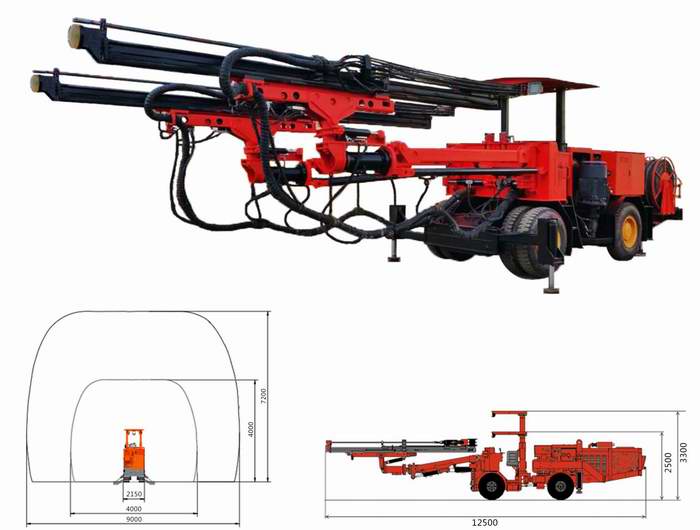 YZ-722輪式雙臂鑿巖臺(tái)車(chē)